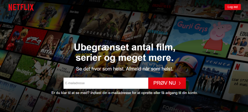 Netflix streaming af film og serier